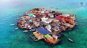 1200 people live on an island the size ...